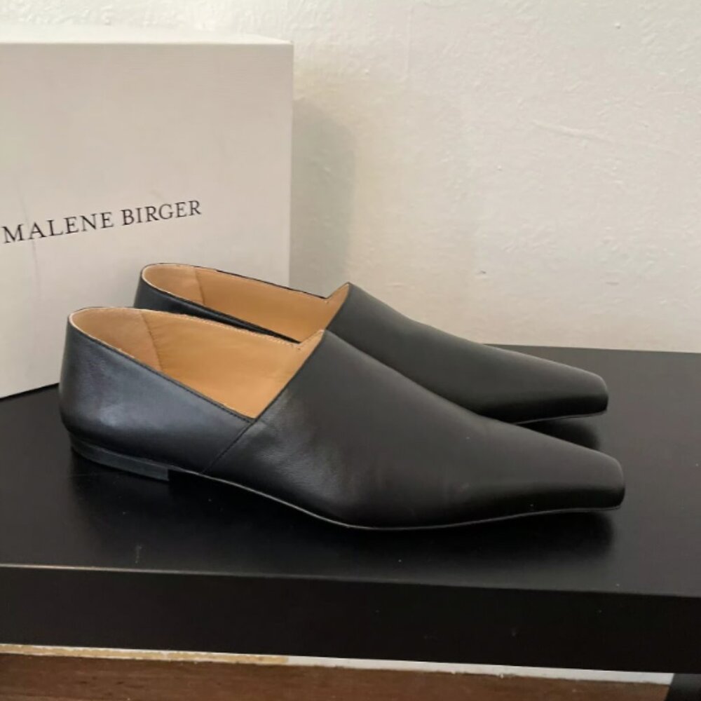 Malene Birger Minori Flats Loafers Black Size 41 EU